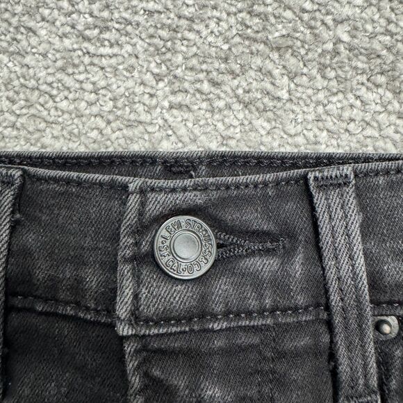 Levi's 315 Shaping Bootcut Denim Jeans Women 28 Black Mid Rise Stretch 28x33 - Picture 3 of 16